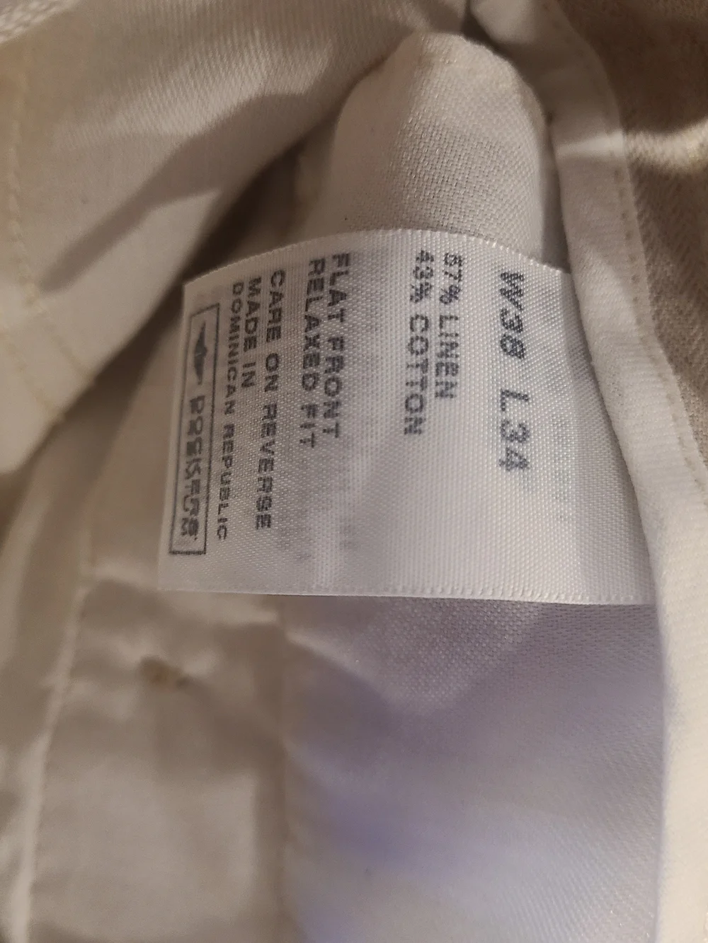 Dockere Premuim Light Khaki Color Men's Linen Blend Pants - Classic Straight Fit